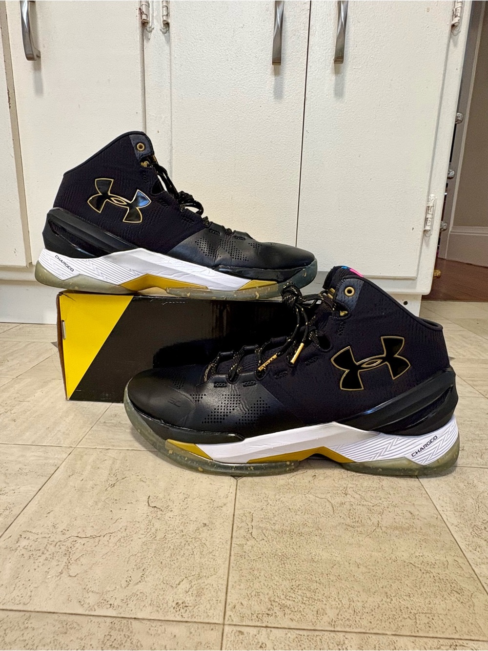 UNDER ARMOUR UA CURRY 2 LE ELITE 2016 SIZE 12 BLACK 12080303 001